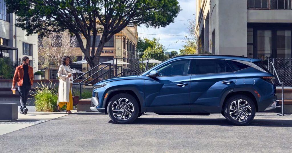 The 108.5-inch wheelbase of the 2026 Hyundai Tucson hybrid