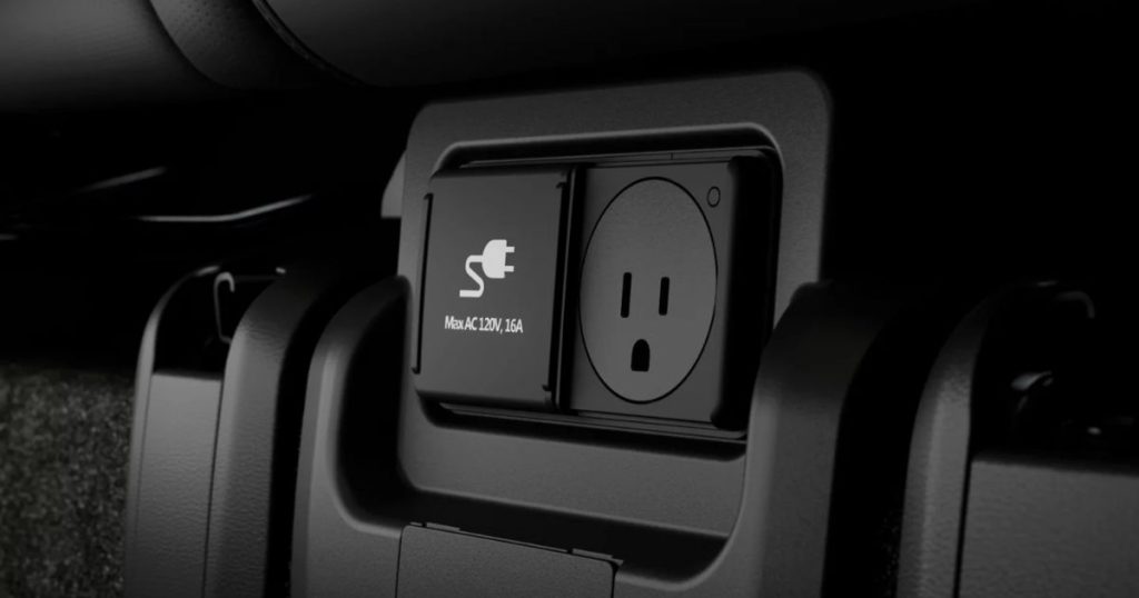 The 2-way V2L system in the 2026 Hyundai IONIQ 5 Limited