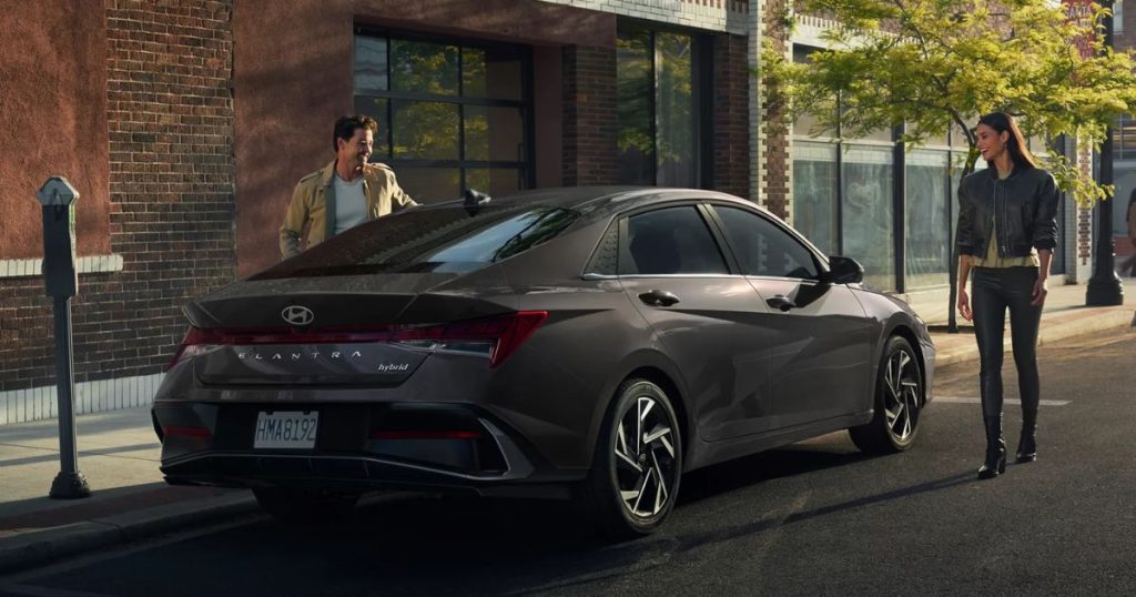 The certified pre-owned 2025 Hyundai Elantra Hybrid for sale in San Diego at Dalton Hyundai National City