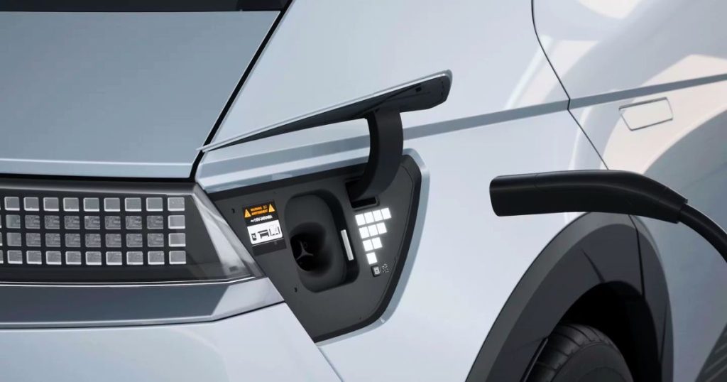 The NACS port is standard on all 2026 Hyundai IONIQ 5 trims