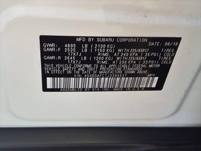 2018 Subaru Outback 2.5i Premium