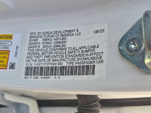 2023 Honda Accord EX