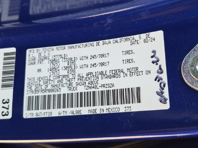 2024 Toyota Tacoma SR5