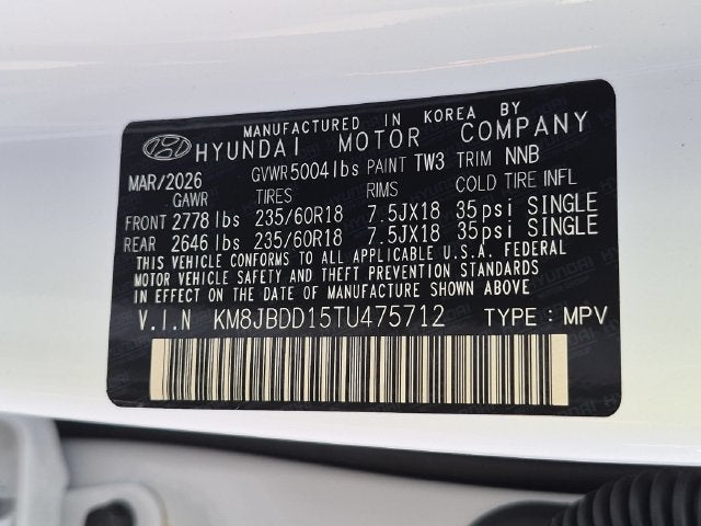 2026 Hyundai TUCSON HYBRID SEL AWD