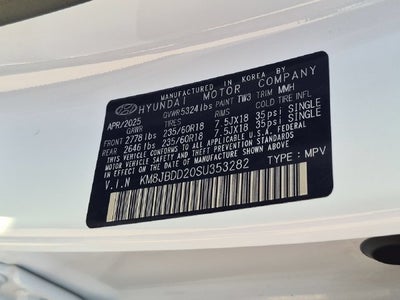 2025 Hyundai TUCSON PLUG-IN HYBRID SEL