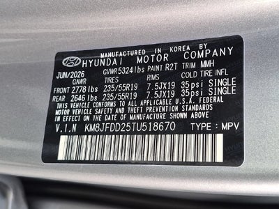 2026 Hyundai TUCSON PLUG-IN HYBRID Limited