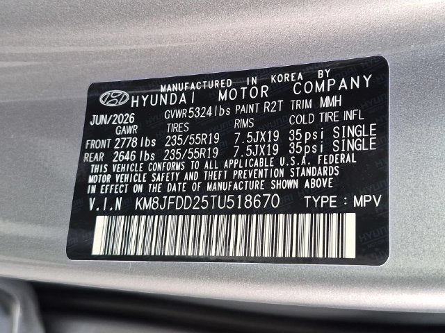 2026 Hyundai TUCSON PLUG-IN HYBRID Limited