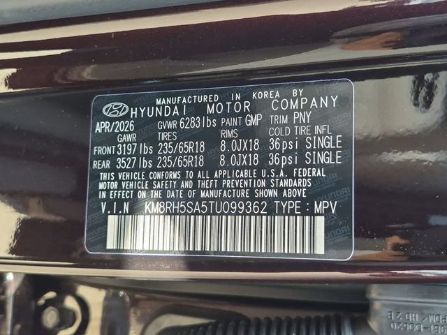 2026 Hyundai PALISADE HYBRID Blue SEL Premium 7P