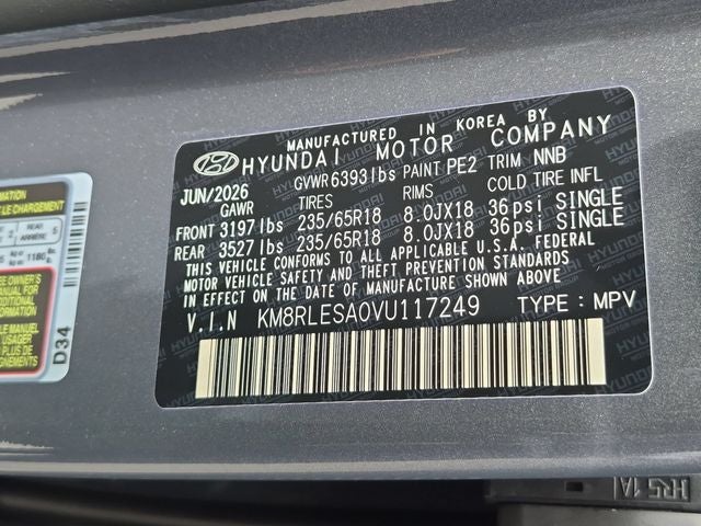 2027 Hyundai PALISADE HYBRID SEL 7P