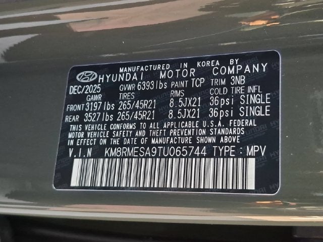 2026 Hyundai PALISADE HYBRID Calligraphy