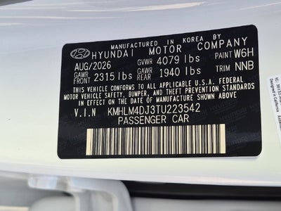 2026 Hyundai ELANTRA HYBRID Blue