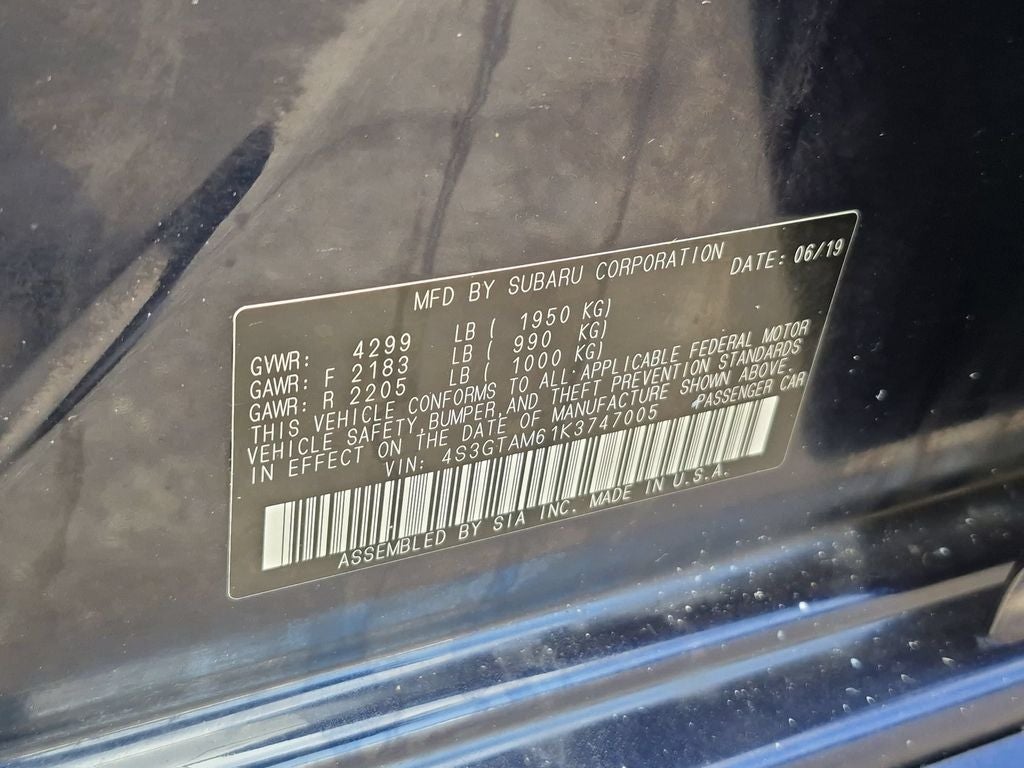 2019 Subaru Impreza 2.0i Sport