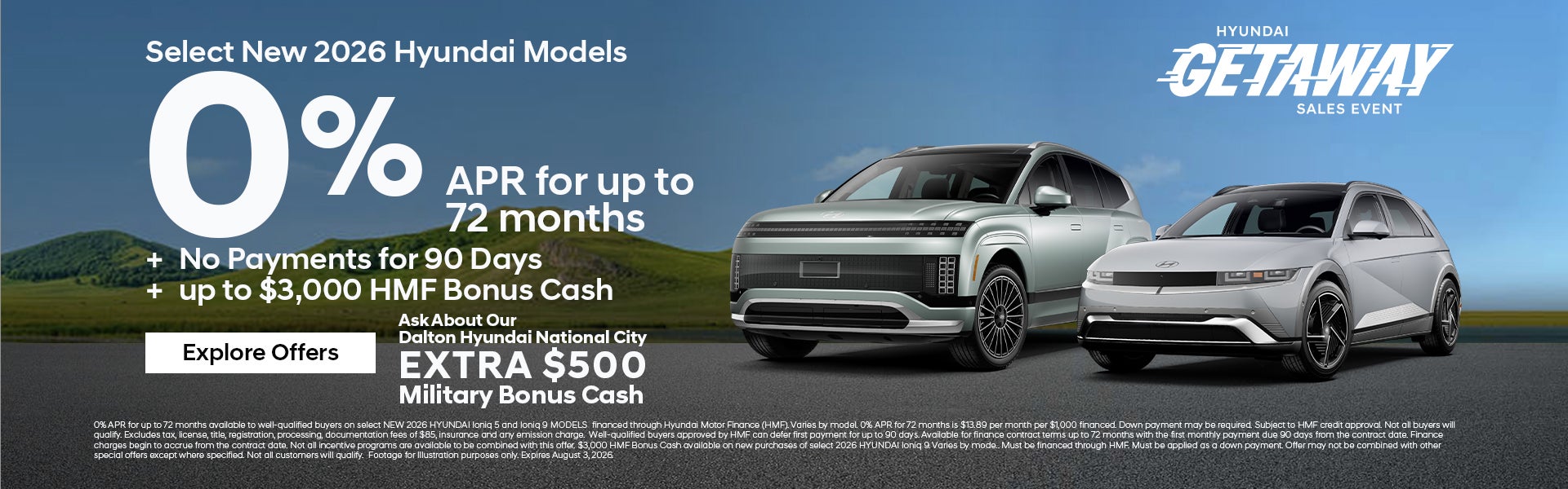 July APR offer at Dalton Hyundai