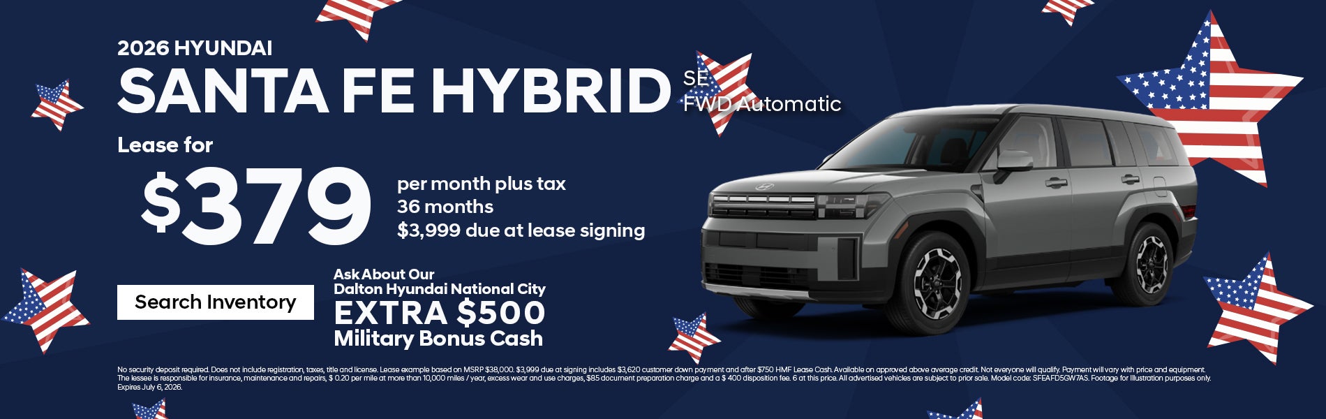 June Santa Fe offer at Dalton Hyundai