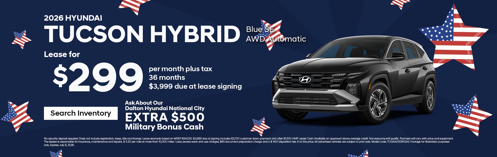 June Tucson offer at Dalton Hyundai