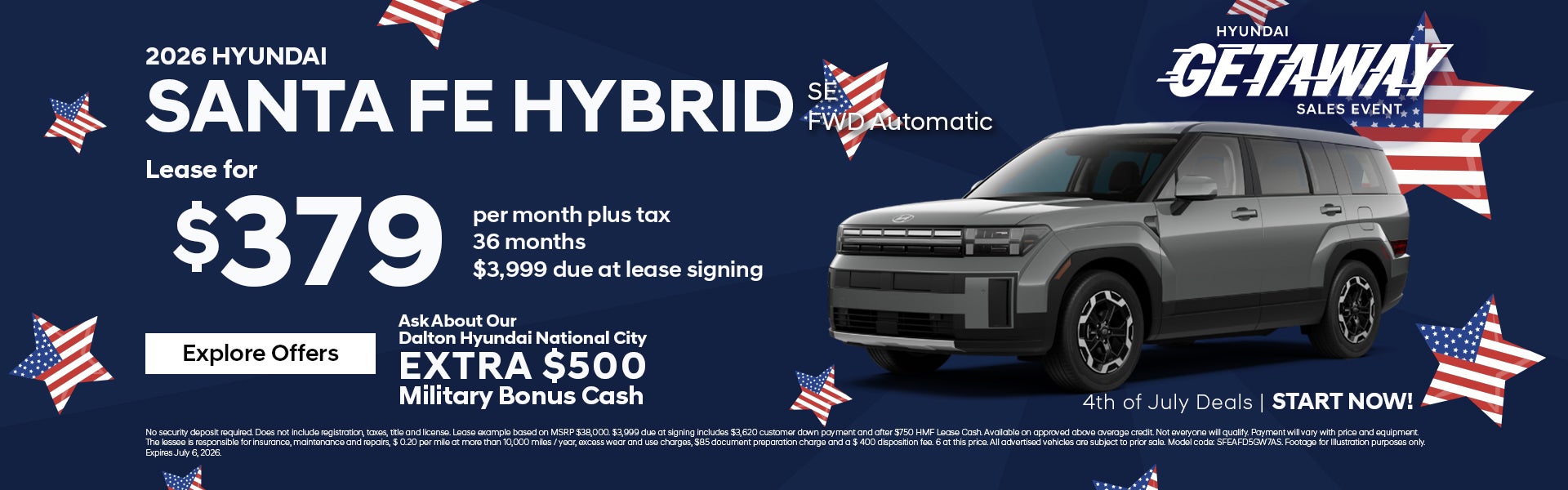 June Santa Fe offer at Dalton Hyundai
