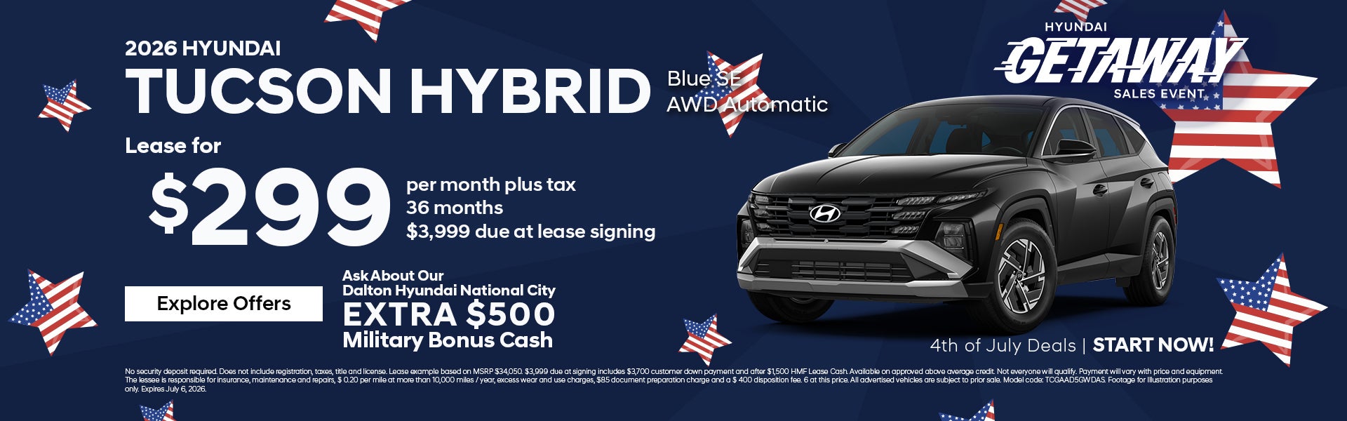 June Tucson offer at Dalton Hyundai