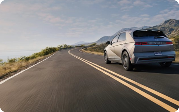 Hyundai Ioniq 5 driving on highway