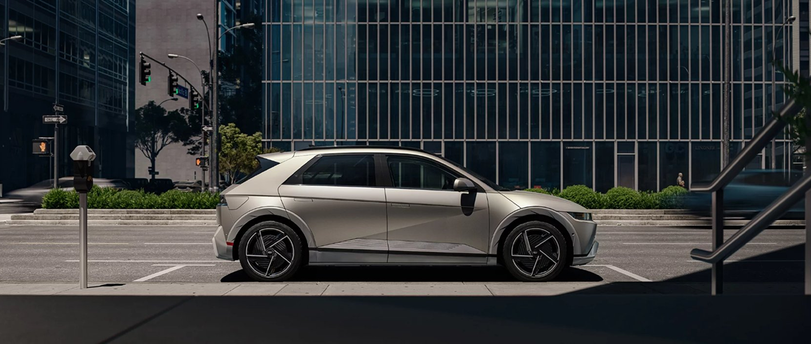 2026 Hyundai Ioniq 5 electric SUV in urban setting