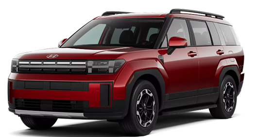 A red 2027 Hyundai SANTA FE SEL