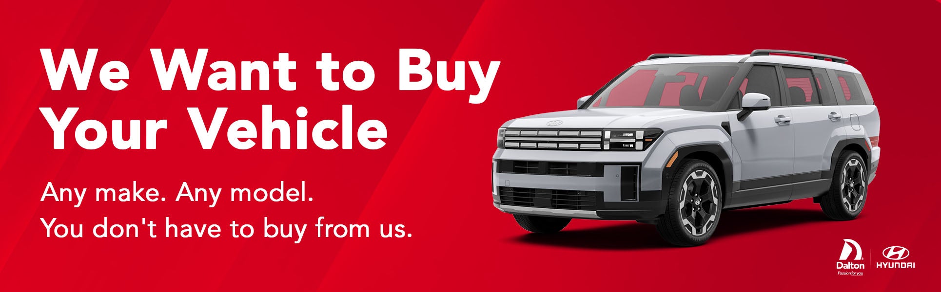 we want to buy your vehicle