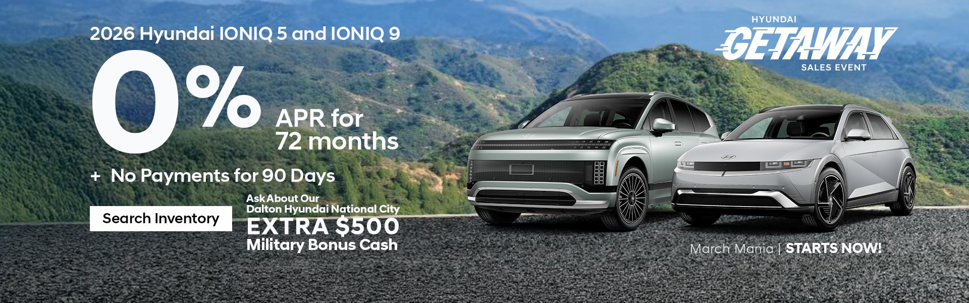 Special APR offer on select Hyundai models at Dalton Hyundai