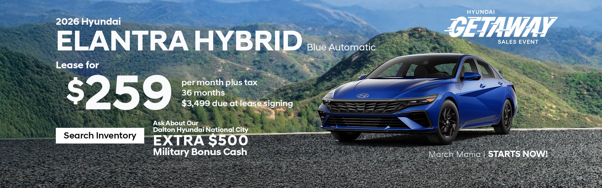 Special offer on Elantra models at Dalton Hyundai