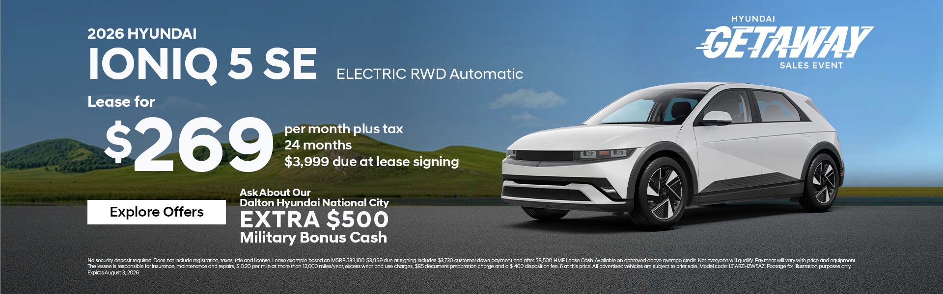 July Ioniq 5 offer at Dalton Hyundai
