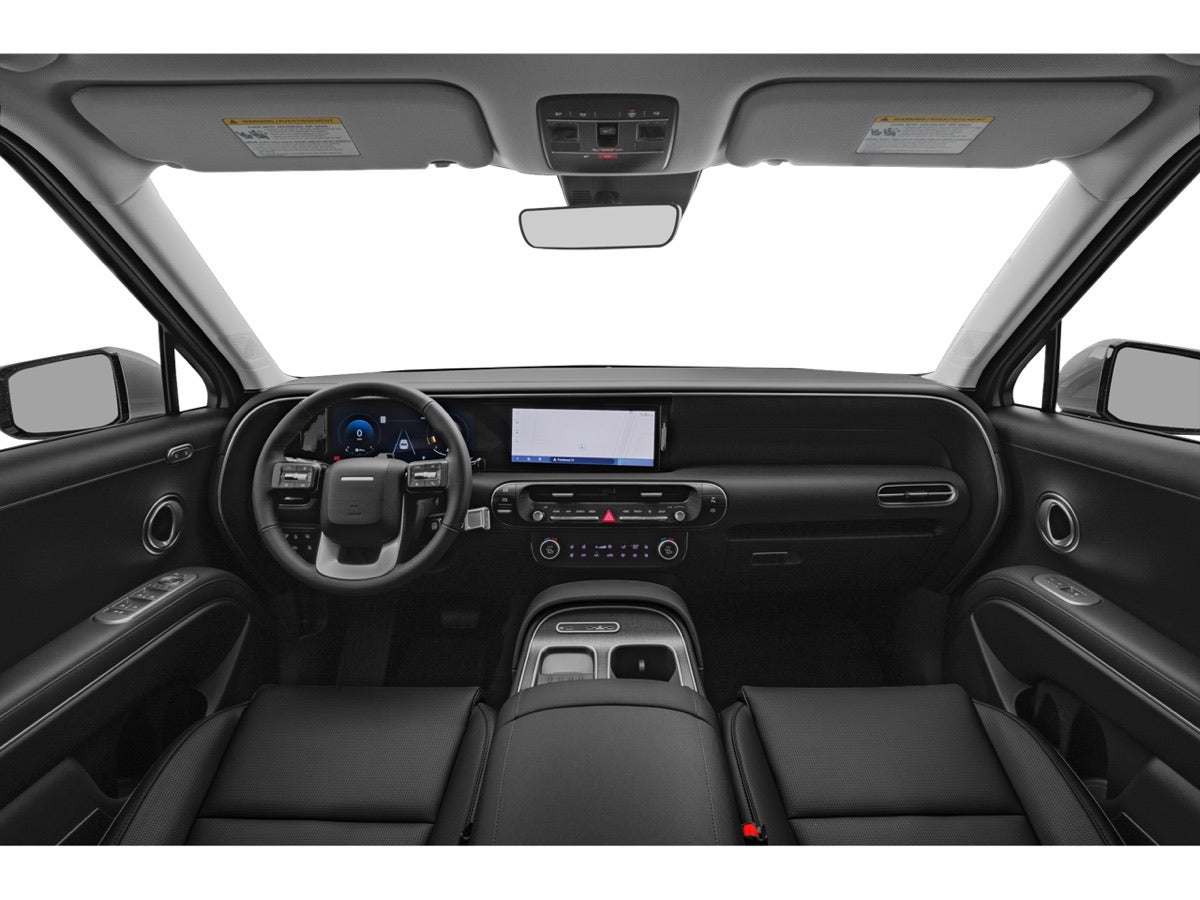 The dashboard of a Hyundai Palisade, with the driver display and center touchscreen side by side.