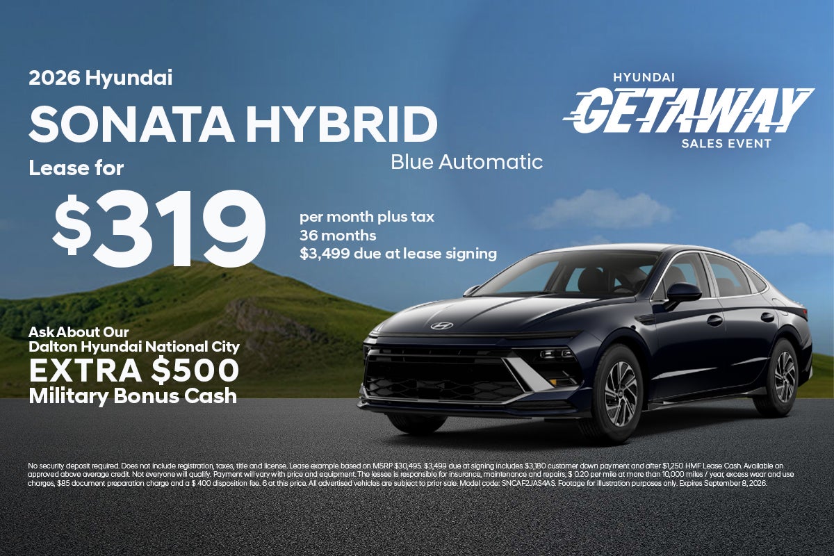 New 2026 Hyundai Sonata Hybrid Blue