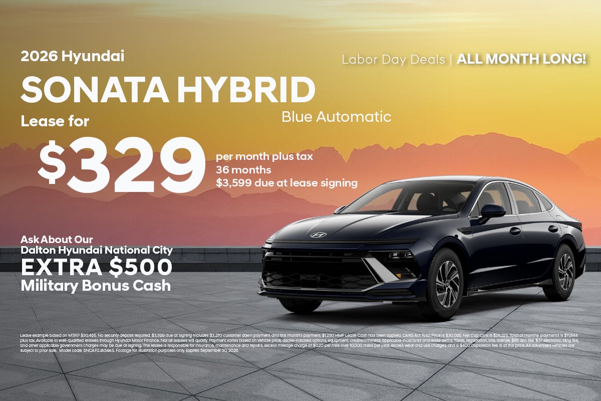 New 2026 Hyundai Sonata Hybrid Blue