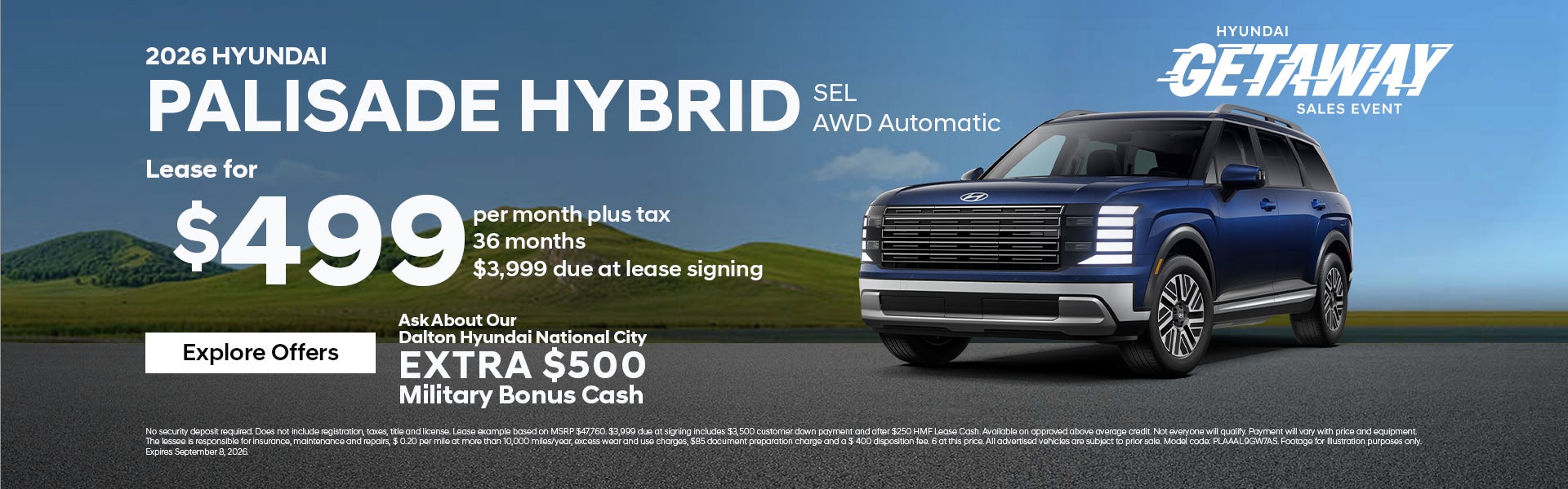 New 2026 Hyundai Palisade Hybrid SEL