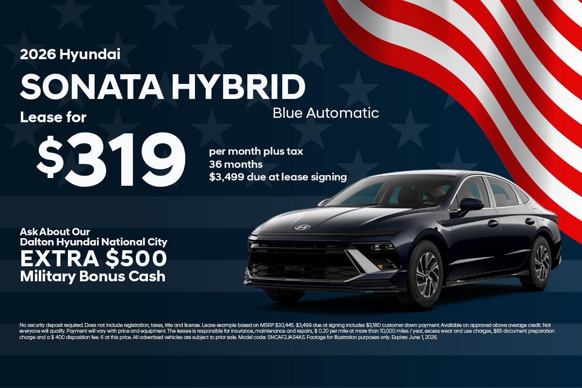 New 2026 Hyundai Sonata Hybrid Blue