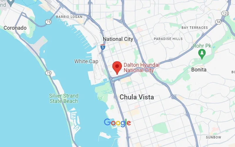 Dalton Hyundai National City in National City CA map
